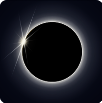 Diamond ring at the edge of a total solar eclipse